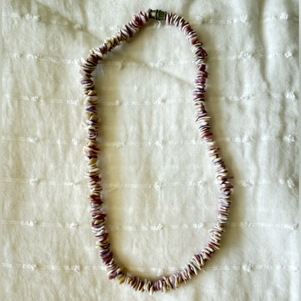 Elegant Purple Shell Necklace